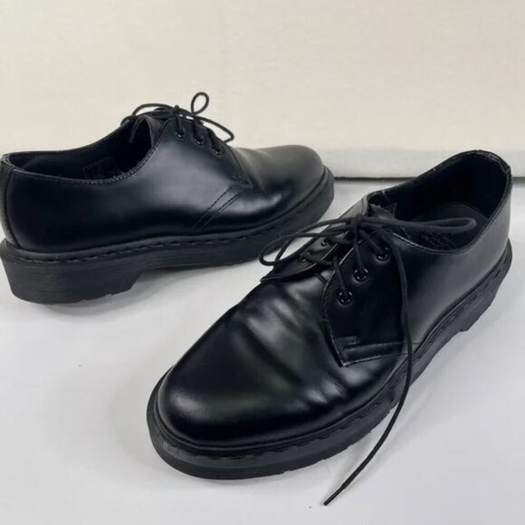 Dr. Martens Shoes - Dr. Martens 1461 MONO Oxford Shoes Smooth Leather Black Size 7